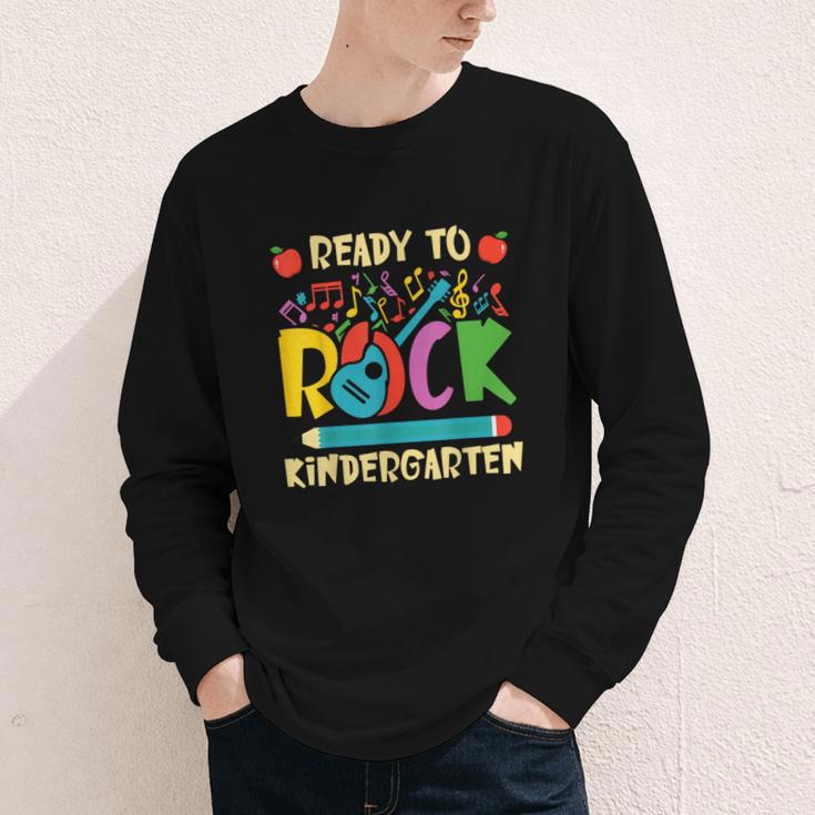 I'm Ready To Rock Kindergarten Guitar Back To School Boys Youth Long Sleeve Tee I'm Ready To Rock Kindergarten Guitar Back To School Boys Youth Long Sleeve Tee
