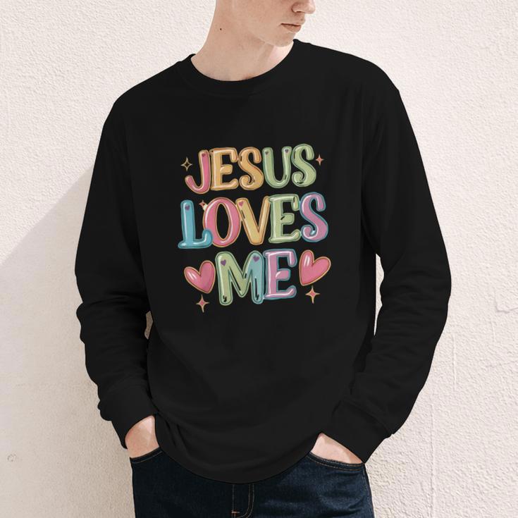 Jesus Loves Me Christian Kids Back To School Youth Long Sleeve Tee Jesus Loves Me Christian Kids Back To School Youth Long Sleeve Tee