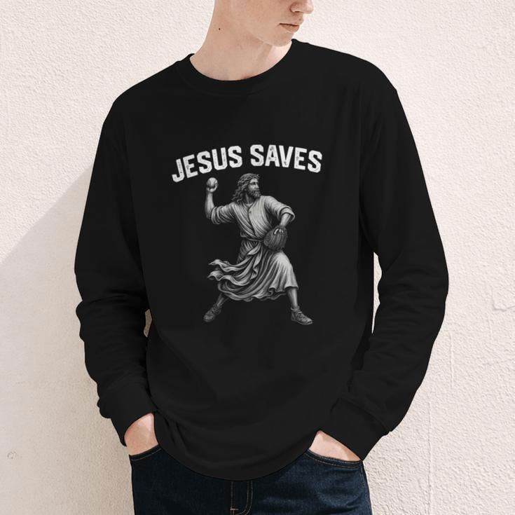 Jesus Saves Shirt Religious Christian Faith Baseball Youth Long Sleeve Tee Jesus Saves Shirt Religious Christian Faith Baseball Youth Long Sleeve Tee