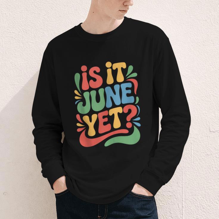 Is It June Yet Back To School Student Groovy Kids Youth Long Sleeve Tee Is It June Yet Back To School Student Groovy Kids Youth Long Sleeve Tee