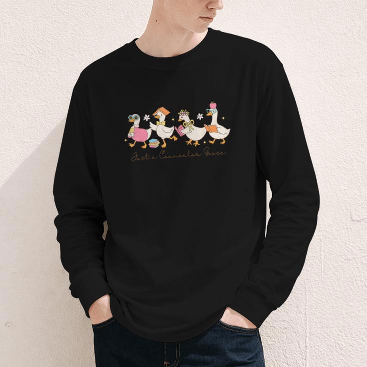 Just a Counselor Goose Back To School Silly Goose Counselor Youth Long Sleeve Tee Just a Counselor Goose Back To School Silly Goose Counselor Youth Long Sleeve Tee