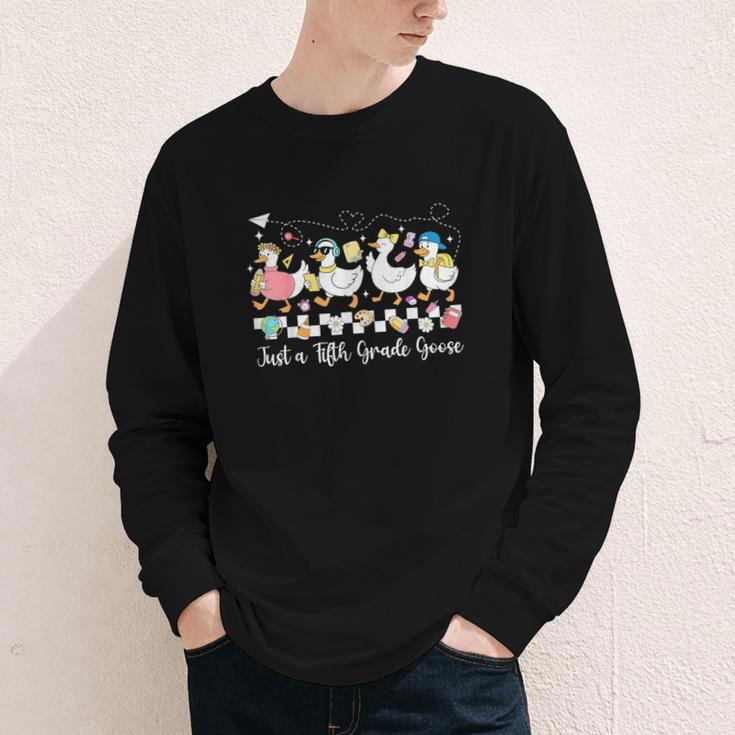 Just A Fifth Grade Goose Back To School Cute Goose 5th Grade Youth Long Sleeve Tee Just A Fifth Grade Goose Back To School Cute Goose 5th Grade Youth Long Sleeve Tee