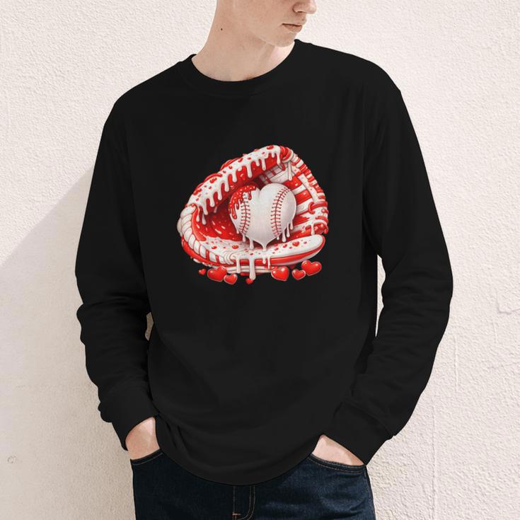 Kid Drip Ice Cream Baseball Heart Catcher Valentines Day Boy Youth Long Sleeve Tee Kid Drip Ice Cream Baseball Heart Catcher Valentines Day Boy Youth Long Sleeve Tee