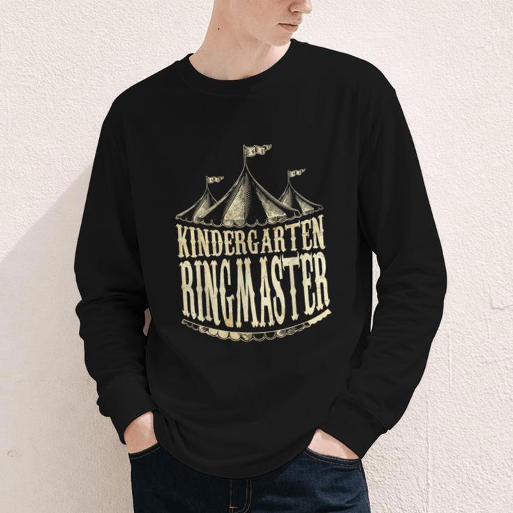 Kindergarten Ringmaster Carnival Back To School Circus Staff Youth Long Sleeve Tee Kindergarten Ringmaster Carnival Back To School Circus Staff Youth Long Sleeve Tee