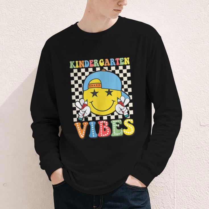 Kindergarten Vibes Kid Back To School Class Kindergarten Boy Youth Long Sleeve Tee