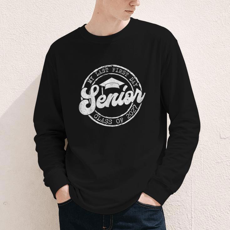 My Last First Day Senior 27 Class Of 2027 Back To School Youth Long Sleeve Tee