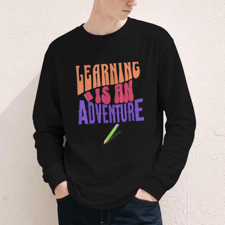 Learning Back To School Is a Motivational Youth Long Sleeve Tee Learning Back To School Is a Motivational Youth Long Sleeve Tee
