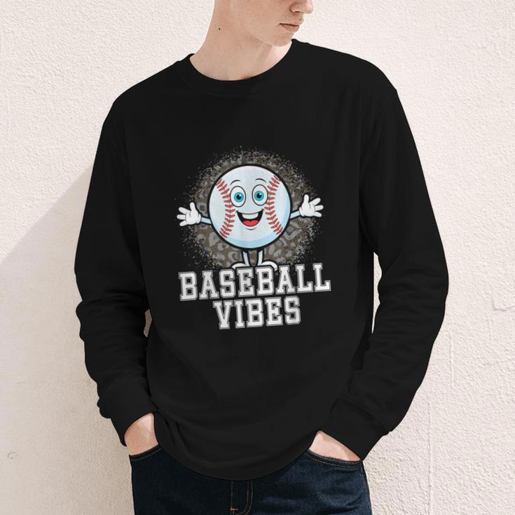 Leopard Baseball Vibes Game Day Softball Life Mom Youth Long Sleeve Tee Leopard Baseball Vibes Game Day Softball Life Mom Youth Long Sleeve Tee