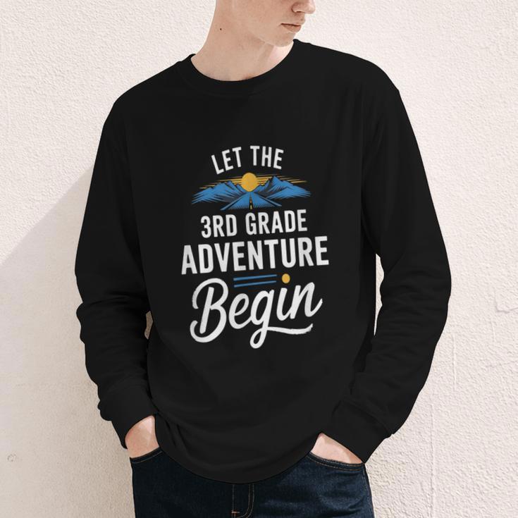 Let The 3rd Grade Adventure Begin Back To School Fun Youth Long Sleeve Tee Let The 3rd Grade Adventure Begin Back To School Fun Youth Long Sleeve Tee