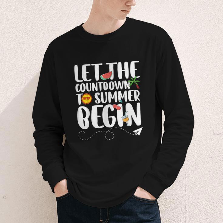 Let The Countdown To Summer Begin Back To School Youth Long Sleeve Tee Let The Countdown To Summer Begin Back To School Youth Long Sleeve Tee
