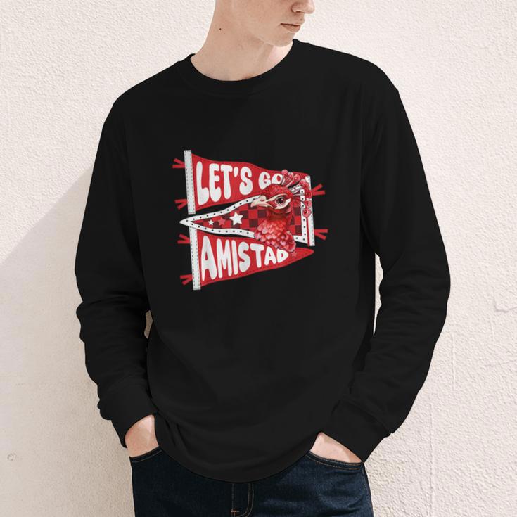 Let's Go Amistad Friendship Back To School Spirit Youth Long Sleeve Tee Let's Go Amistad Friendship Back To School Spirit Youth Long Sleeve Tee