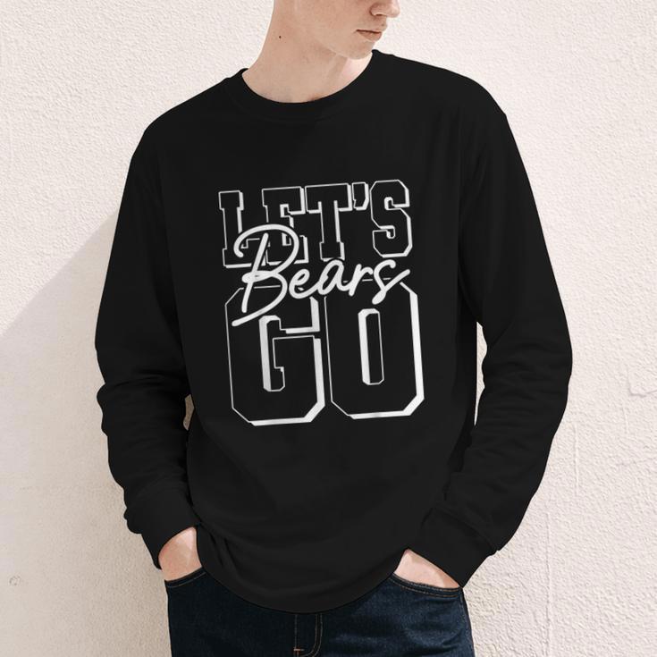 Let's Go Bears Back To School Spirit Youth Long Sleeve Tee Let's Go Bears Back To School Spirit Youth Long Sleeve Tee