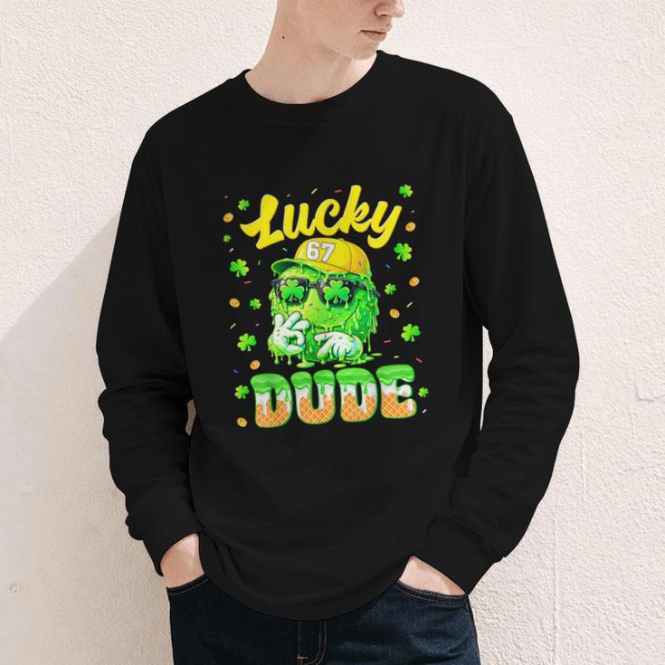 Lucky Dude Drip Baseball Shamrock St Patrick Men Boy Youth Youth Long Sleeve Tee Lucky Dude Drip Baseball Shamrock St Patrick Men Boy Youth Youth Long Sleeve Tee