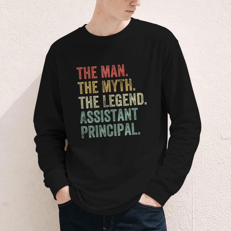 Man Myth The Legend Assistant Principal Dad Back To School Youth Long Sleeve Tee Man Myth The Legend Assistant Principal Dad Back To School Youth Long Sleeve Tee
