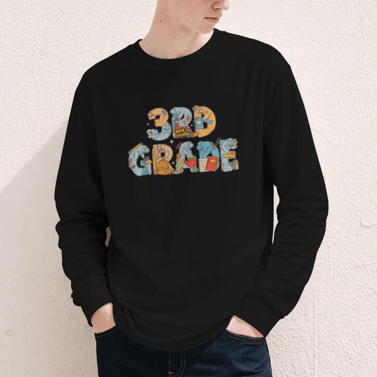 Manatee Third Grade Back To School Kids Boys Girls Youth Long Sleeve Tee Manatee Third Grade Back To School Kids Boys Girls Youth Long Sleeve Tee