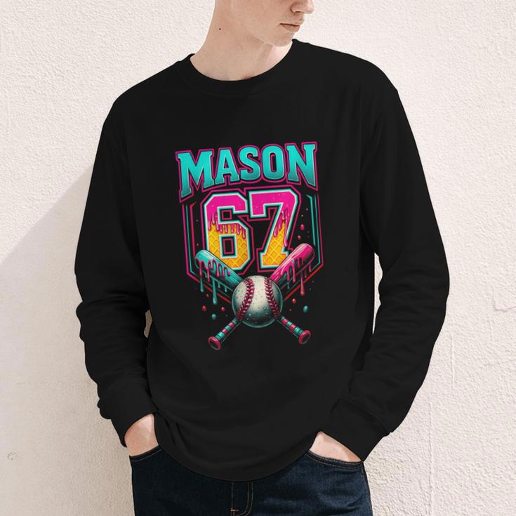 Mason 67 Ice Cream Drip Baseball Ice Cream Drip Youth Long Sleeve Tee Mason 67 Ice Cream Drip Baseball Ice Cream Drip Youth Long Sleeve Tee