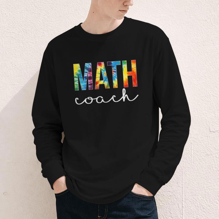 Math Coach For Work Tie Dye Back To School Appreciation Day Youth Long Sleeve Tee Math Coach For Work Tie Dye Back To School Appreciation Day Youth Long Sleeve Tee