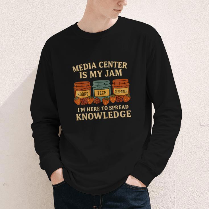Media Center Is My Jam Library Reading Back To School Youth Long Sleeve Tee Media Center Is My Jam Library Reading Back To School Youth Long Sleeve Tee