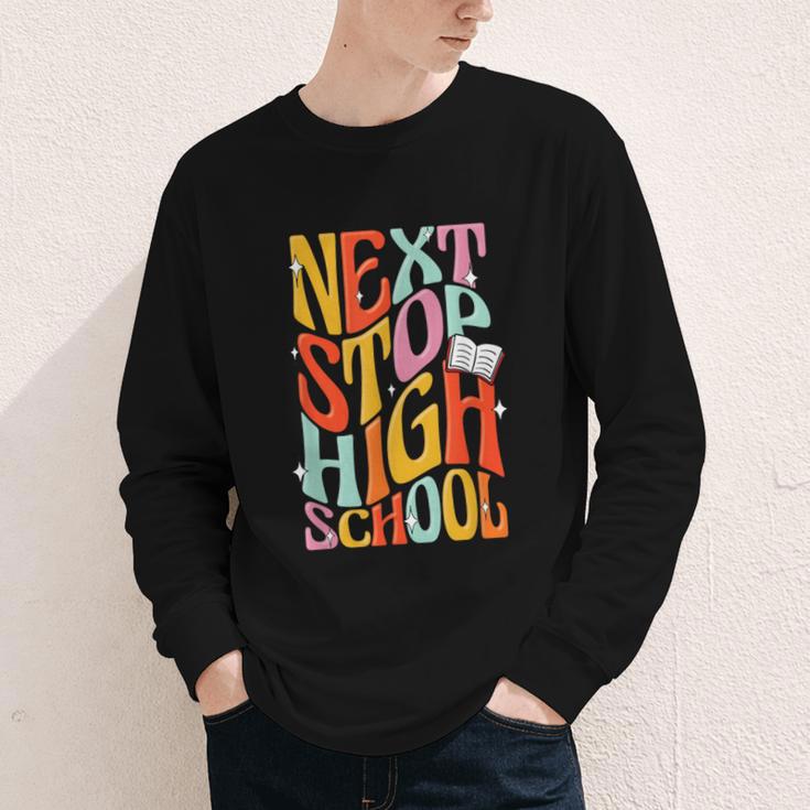 Middle School Gradution Back To School Next Stop High School Youth Long Sleeve Tee