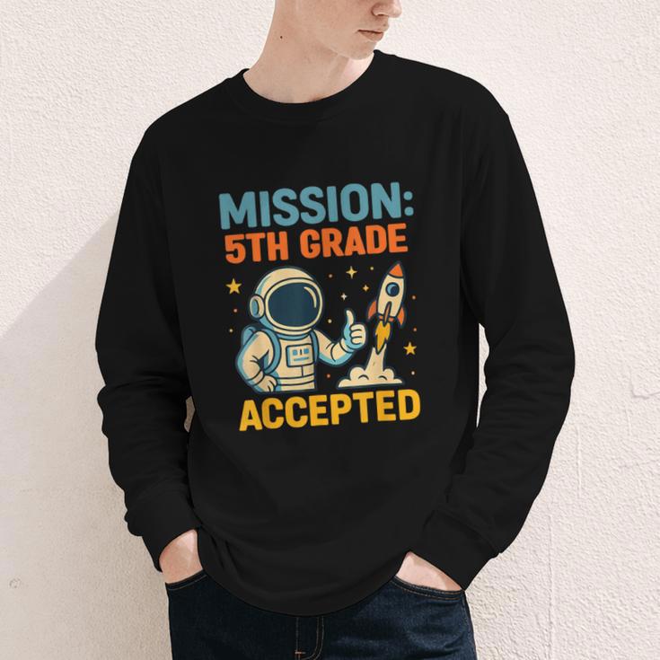 Mission Fifth 5th Grade Accepted Back To School Vintage Youth Long Sleeve Tee Mission Fifth 5th Grade Accepted Back To School Vintage Youth Long Sleeve Tee