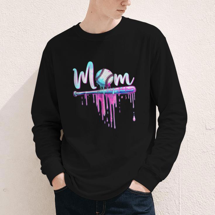 Mom Baseball Ice Cream Drip Birthday Boy Family Youth Long Sleeve Tee Mom Baseball Ice Cream Drip Birthday Boy Family Youth Long Sleeve Tee