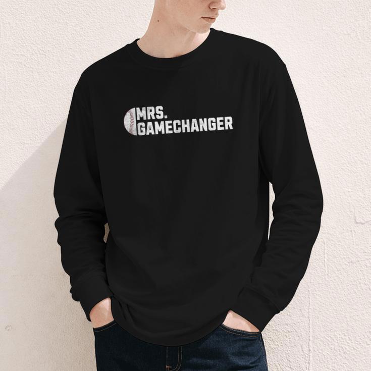 Mrs Gamechanger Baseball Scorekeeper Love Youth Long Sleeve Tee Mrs Gamechanger Baseball Scorekeeper Love Youth Long Sleeve Tee