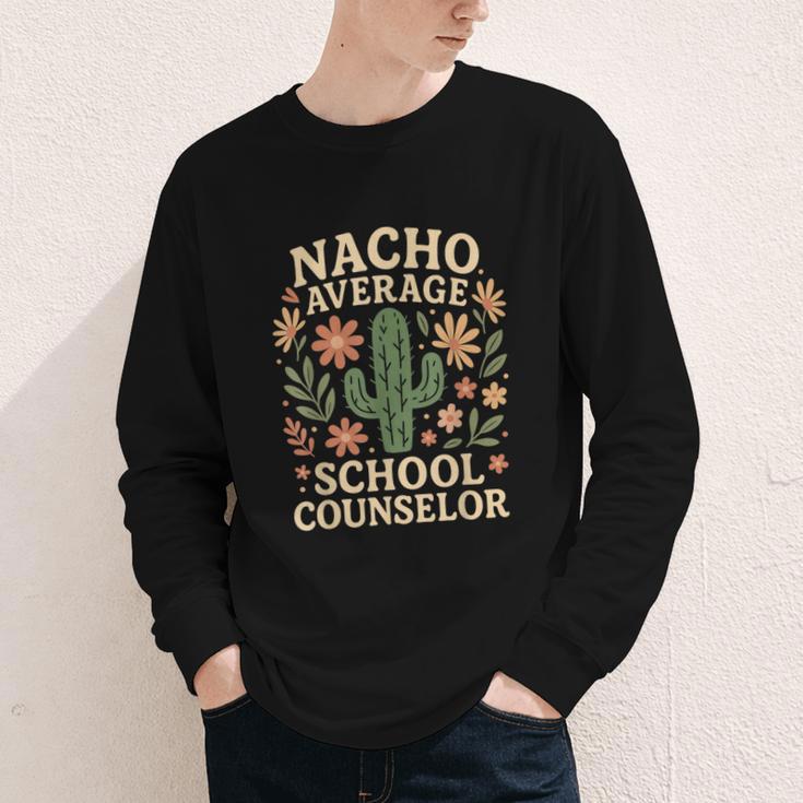 Nacho Average School Counselor Cactus Back To School Youth Long Sleeve Tee Nacho Average School Counselor Cactus Back To School Youth Long Sleeve Tee