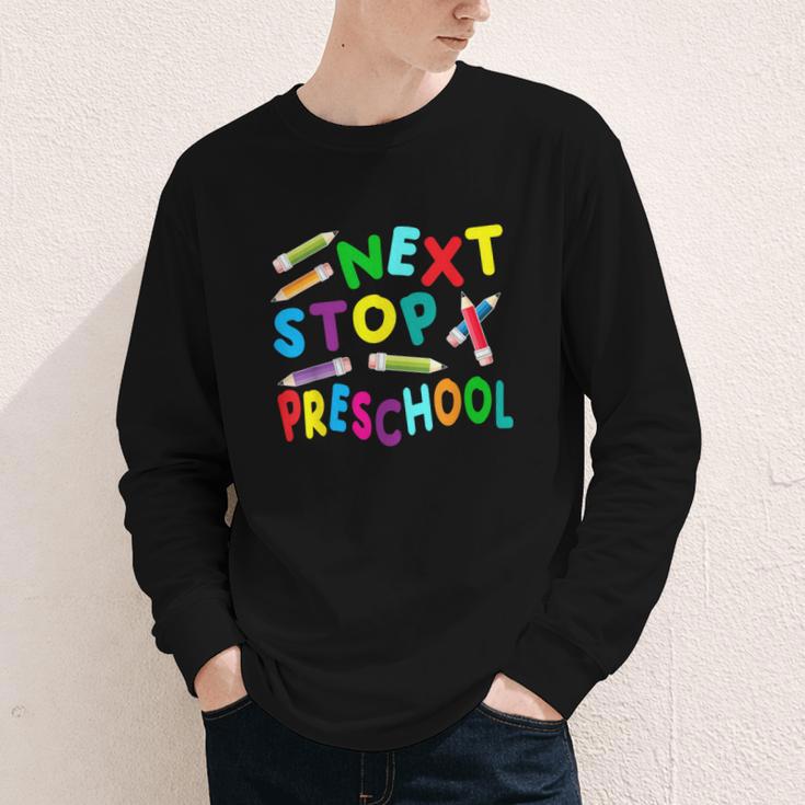 Next Stop Preschool Preschool Back To School 2024 Youth Long Sleeve Tee Next Stop Preschool Preschool Back To School 2024 Youth Long Sleeve Tee