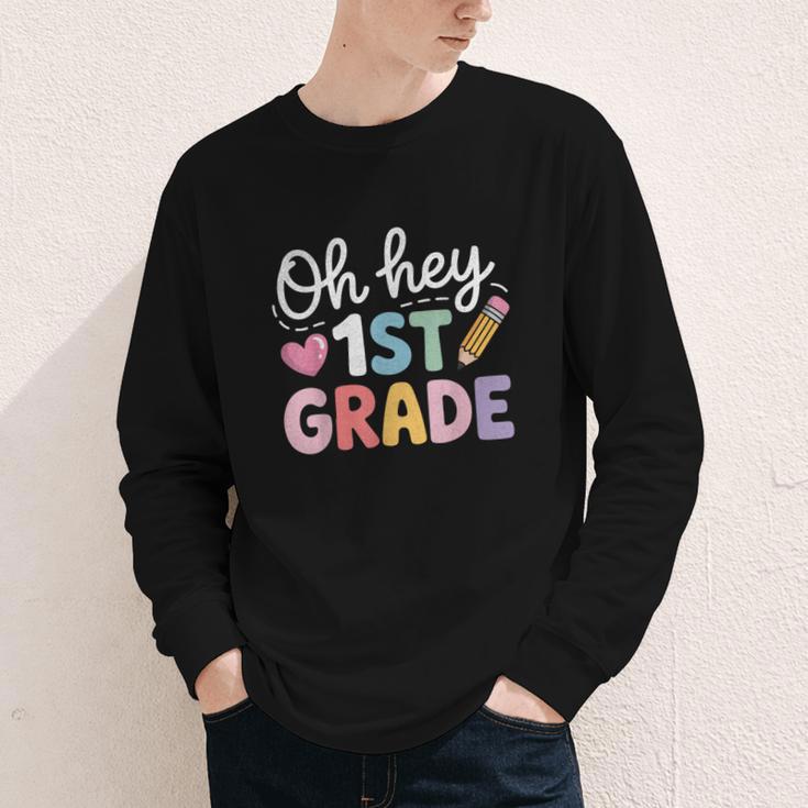 Oh Hey 1st Grade Back To School Cute Pencil Graphic Youth Long Sleeve Tee Oh Hey 1st Grade Back To School Cute Pencil Graphic Youth Long Sleeve Tee