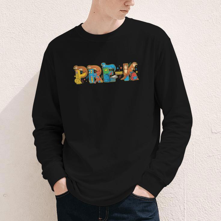 Otter Pre K Back To School Kids Boys Girls Youth Long Sleeve Tee Otter Pre K Back To School Kids Boys Girls Youth Long Sleeve Tee