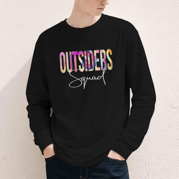 Outsiders Squad Tie Dye Back To School Women Appreciation Youth Long Sleeve Tee