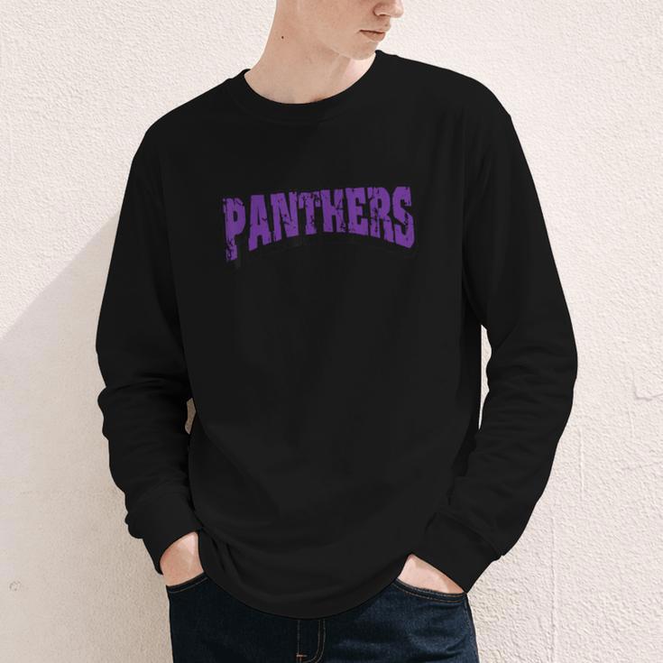 Panthers Back To School Spirit P Youth Long Sleeve Tee
