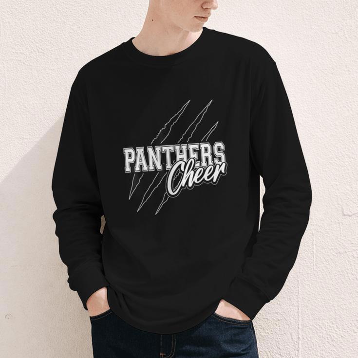Panthers Cheer Back To School Cheerleading Team Spirit Youth Long Sleeve Tee Panthers Cheer Back To School Cheerleading Team Spirit Youth Long Sleeve Tee