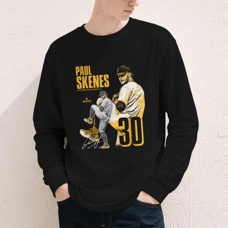 Paul Skenes Pittsburgh MLB Baseball Players MLBPSK304N Youth Long Sleeve Tee
