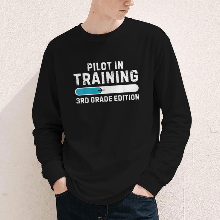 Pilot In Training 3rd Grade Edition Back To School Boys Girl Youth Long Sleeve Tee Pilot In Training 3rd Grade Edition Back To School Boys Girl Youth Long Sleeve Tee