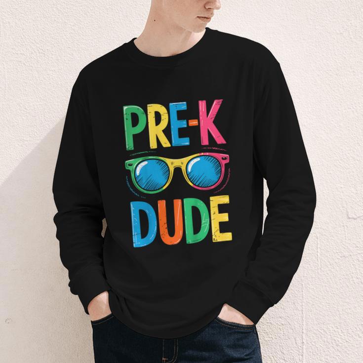 Pre-K Dude Shirt Back To School First Day Of Preschool Boy Youth Long Sleeve Tee Pre-K Dude Shirt Back To School First Day Of Preschool Boy Youth Long Sleeve Tee