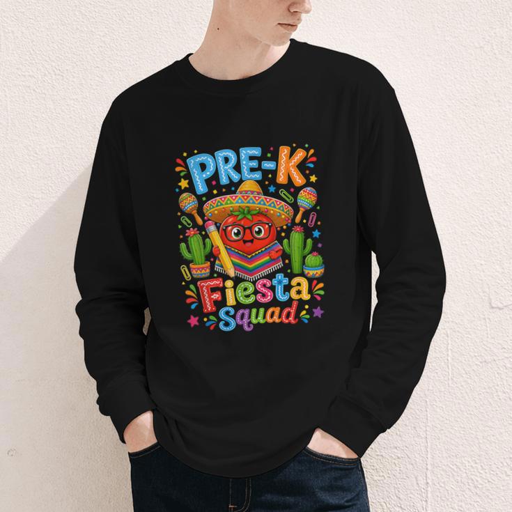 Pre-K Fiesta Squad Cute Tomato Back To School Party Youth Long Sleeve Tee