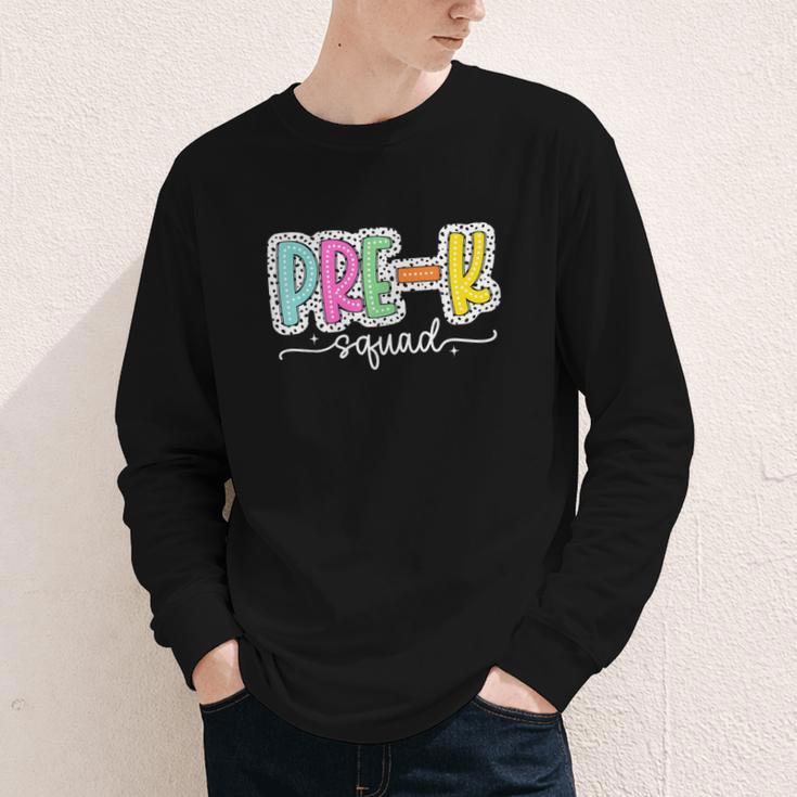 Pre-k Squad Back To School Dalmatian Dots Youth Long Sleeve Tee