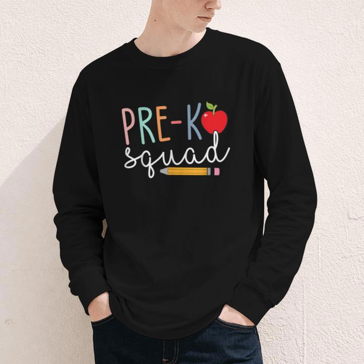 Pre-K Squad Tshirt Pre-K Back To School Youth Long Sleeve Tee