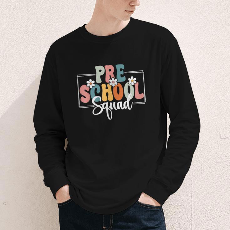Preschool Squad Back To School Preschool Crew Youth Long Sleeve Tee