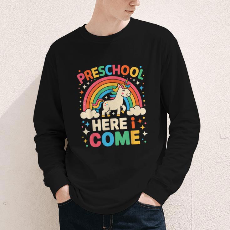 Preschool Here I Come Unicorn Back To School Preschool Girls Youth Long Sleeve Tee Preschool Here I Come Unicorn Back To School Preschool Girls Youth Long Sleeve Tee
