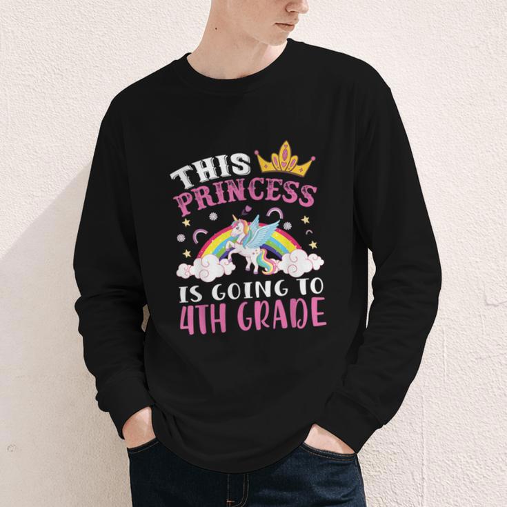 Princess Going To 4th Grade Tee For Girls Back To School Youth Long Sleeve Tee Princess Going To 4th Grade Tee For Girls Back To School Youth Long Sleeve Tee