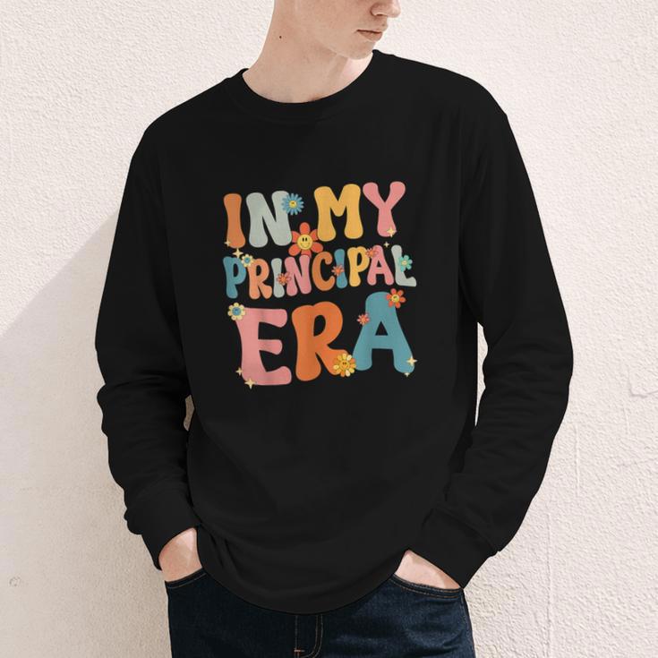 In My Principal Era Retro Groovy Back To School Principal Youth Long Sleeve Tee In My Principal Era Retro Groovy Back To School Principal Youth Long Sleeve Tee