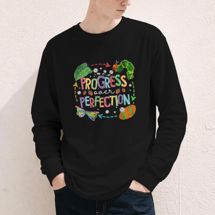 Progress Over Perfection Back To School Tee Youth Long Sleeve Tee Progress Over Perfection Back To School Tee Youth Long Sleeve Tee