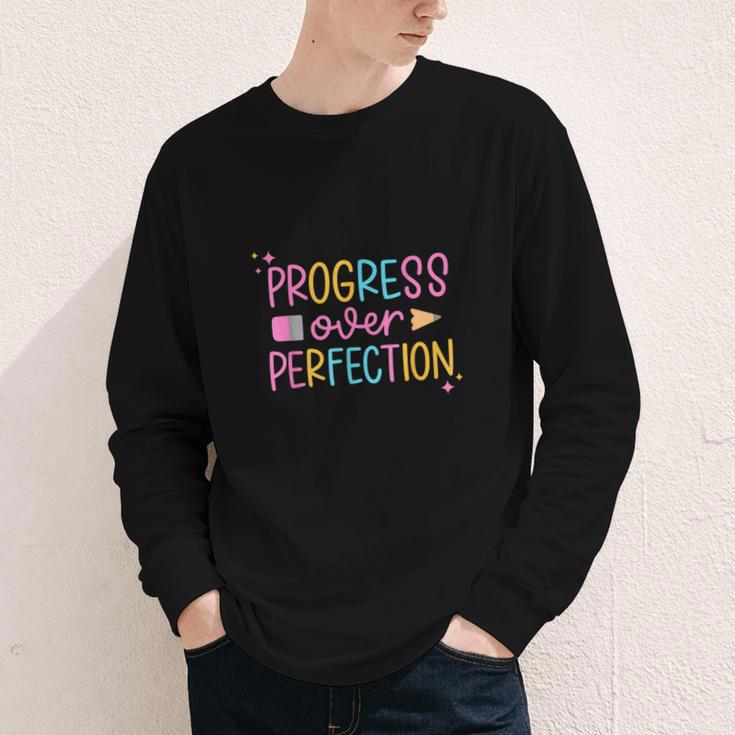 Progress Over Perfection Back To School Tshirt Youth Long Sleeve Tee Progress Over Perfection Back To School Tshirt Youth Long Sleeve Tee