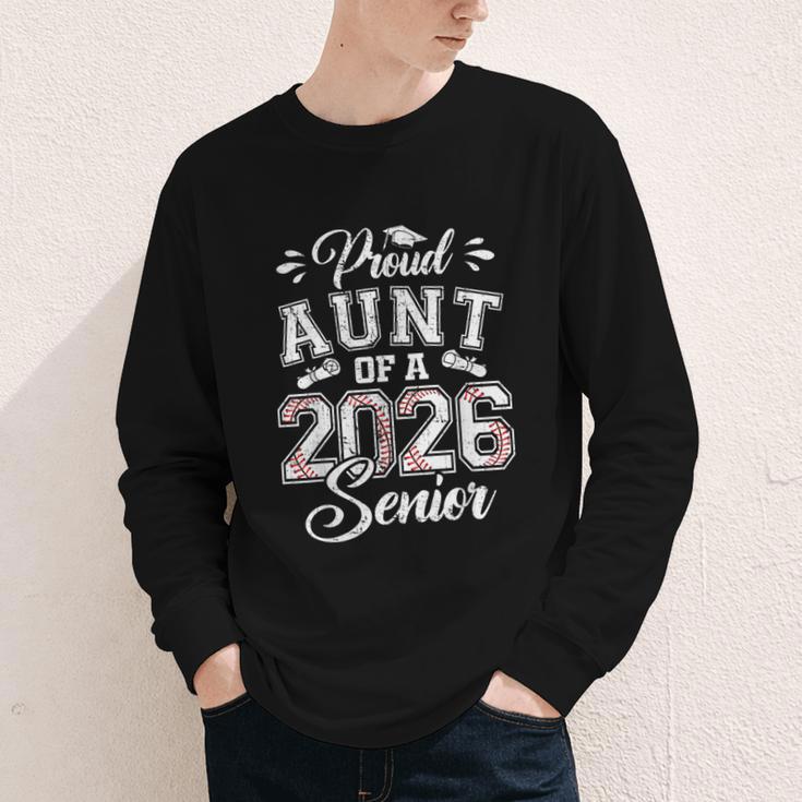 Proud Aunt Of A 2026 Senior Baseball Graduate Youth Long Sleeve Tee