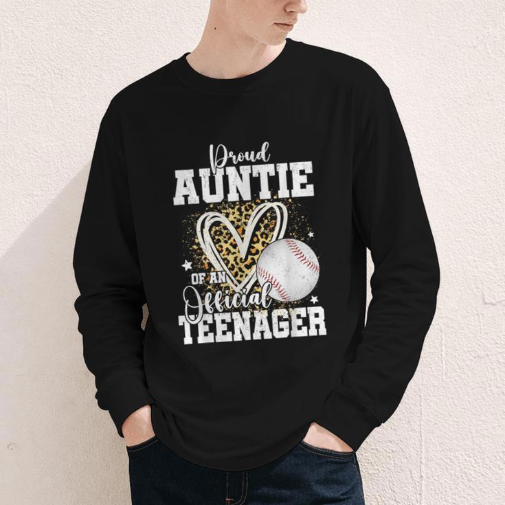 Proud Auntie Of An Official Teenager 13th Birthday Baseball Youth Long Sleeve Tee Proud Auntie Of An Official Teenager 13th Birthday Baseball Youth Long Sleeve Tee