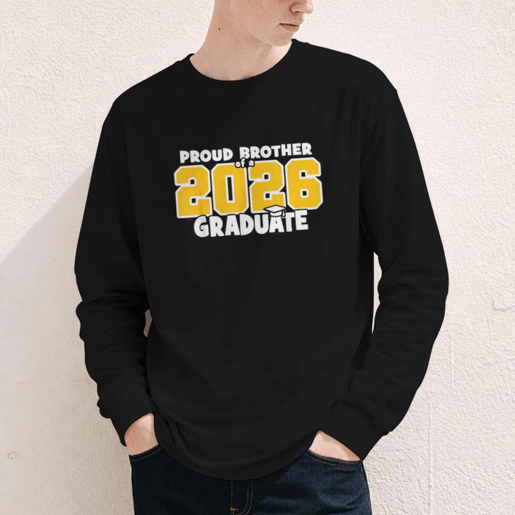 Proud Brother Of 2026 Graduate Matching Back To School GY Youth Long Sleeve Tee