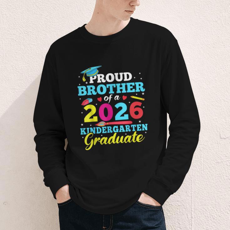 Proud Brother Of 2026 Kindergarten Graduate Back To School Youth Long Sleeve Tee Proud Brother Of 2026 Kindergarten Graduate Back To School Youth Long Sleeve Tee