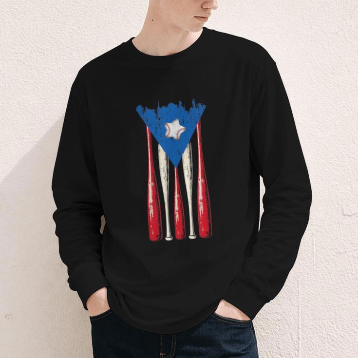 Puerto Rican Baseball Bats Puerto Rico Flag Pride BéIsbol Youth Long Sleeve Tee Puerto Rican Baseball Bats Puerto Rico Flag Pride BéIsbol Youth Long Sleeve Tee